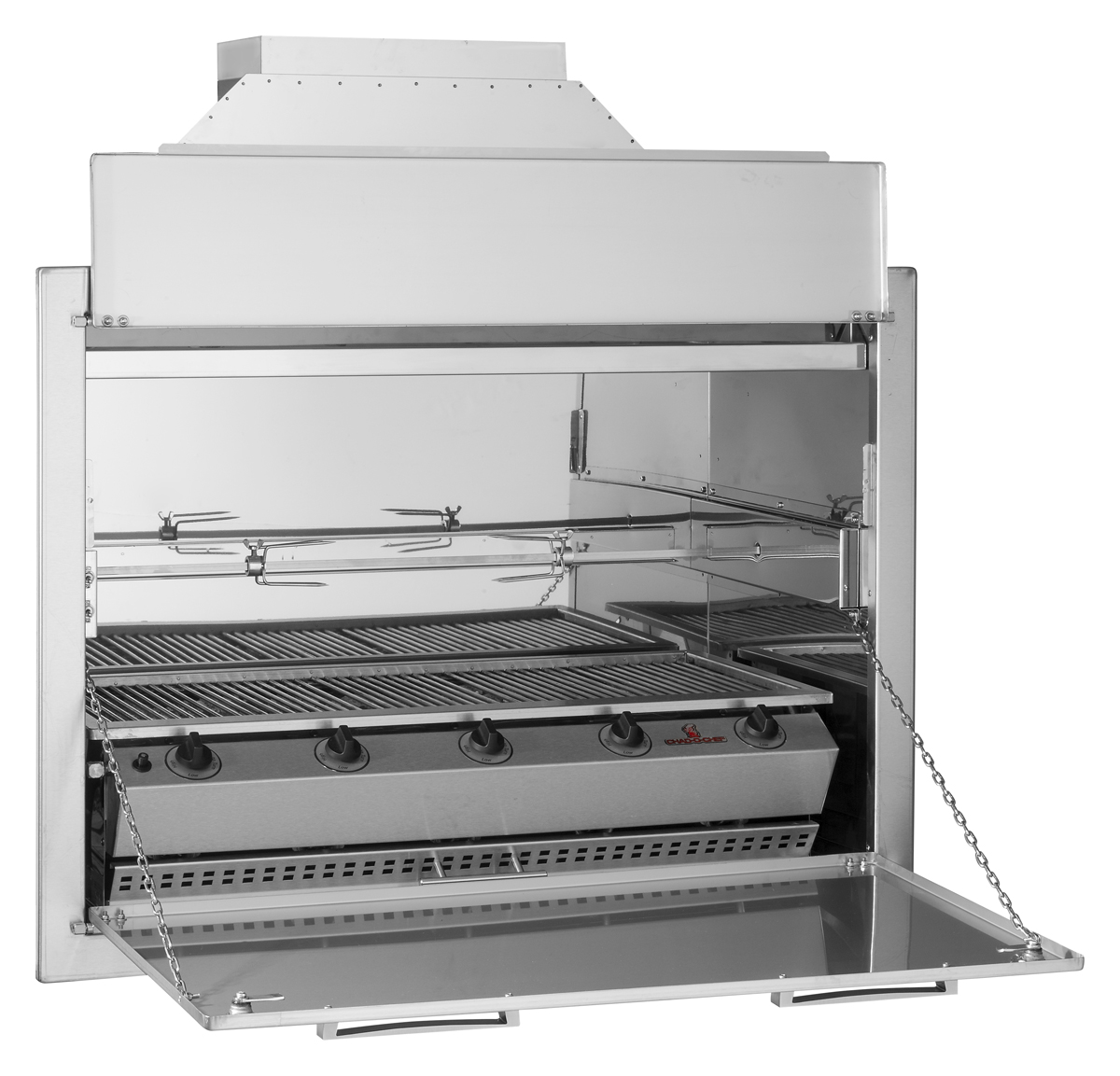 Chad-O-Chef - 5 Burner ENTERTAINER Natural Draught-With Rotisserie