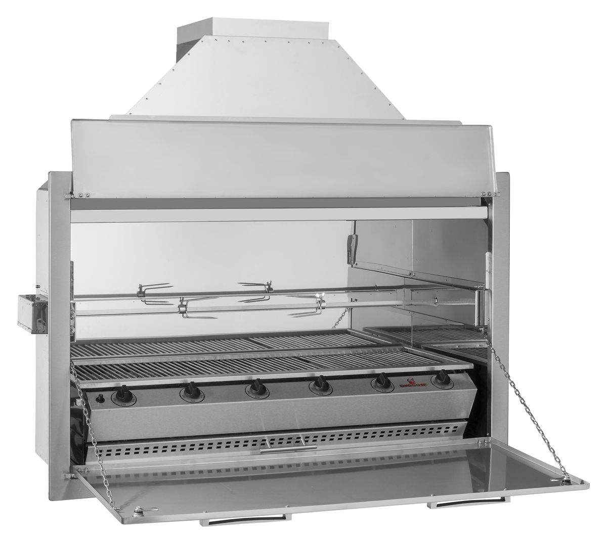 Chad-O-Chef - 6 Burner ENTERTAINER Natural Draught-With Rotisserie