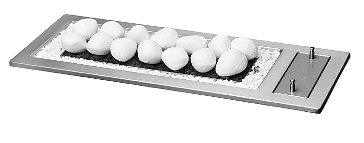 Chad-O-Chef - Drop-In 800 Fireplace - Stainless Steel Frame